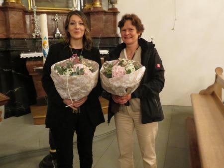 Die beiden neu gewählten Kirchgmeinderatsmitglieder Klara Guntersweiler und Marianne Scaccuto 