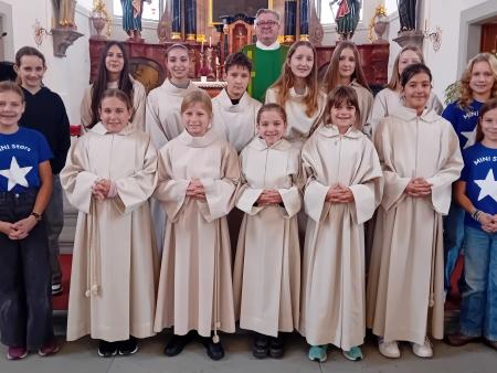 Ministranten Aufnahme im Gottesdienst vom 09. November 2025