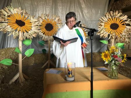 Rückblick zum Erntedank-Gottesdienst auf dem Truningerhof