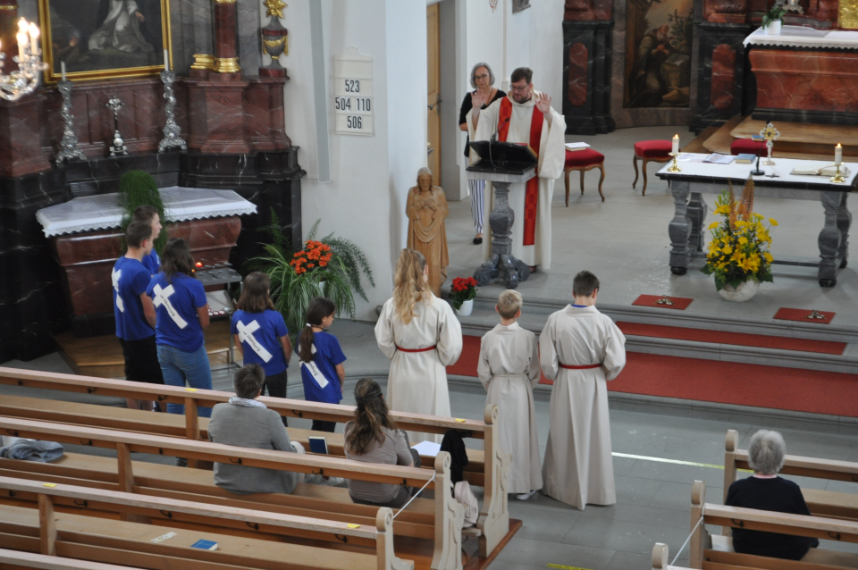 Segnung der Ministranten